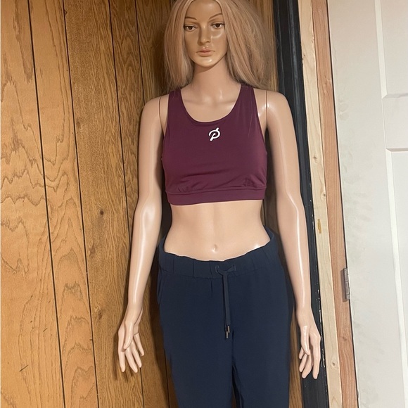 Women's Burgundy Racerback Sports Bra - Picture 7 of 9